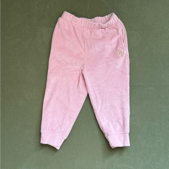 Posh Peanut Pink Velour Hoodie and Pants Set 18-24mo - Picture 4 of 7
